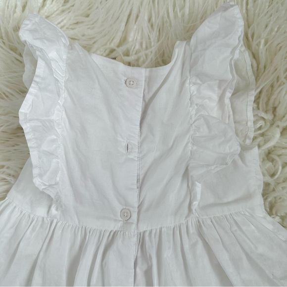 Osh Kosh B’gosh Toddler Girls White Lace Flutter Sleeve Dress Size 3T - Picture 2 of 3